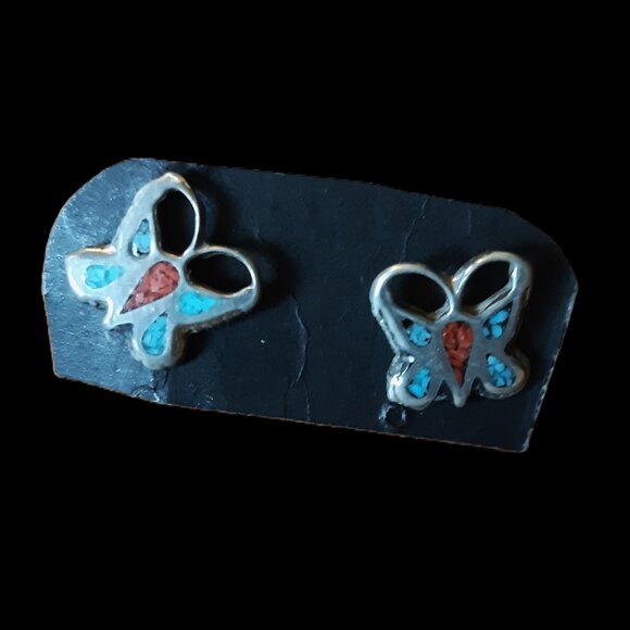 Vintage Mexican Silver Jewelry Lot - Necklace, 2x Earrings, 2x bracelets/bangles - Picture 6 of 7